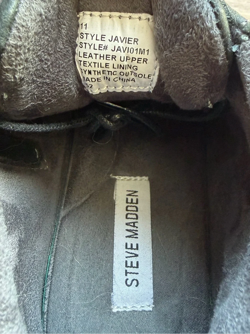 Steve Madden Black Leather Chukka Boots